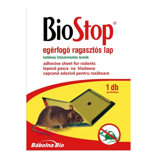 Biostop Ragasztós Egérfogó Lap