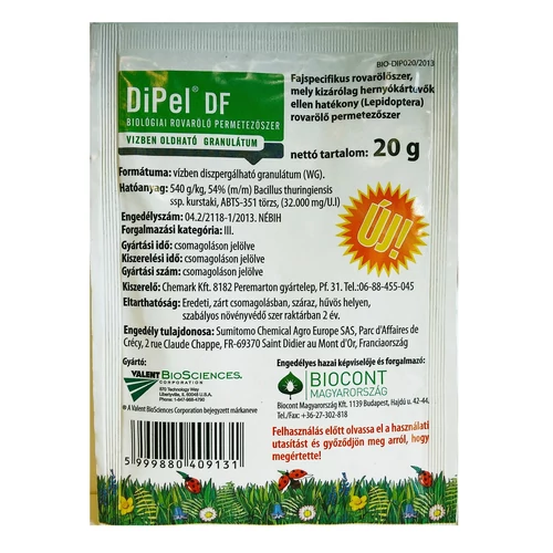 Dipel Df Rovarölő Permetezőszer 20G Dipel Df Rovarölő Permetezőszer 20G