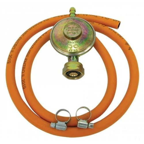 Pb-Gáz Nyomáscsökkentő Szett (1M Pb Tömlő, 30Mbar Reduktor, 2db Bilincs)