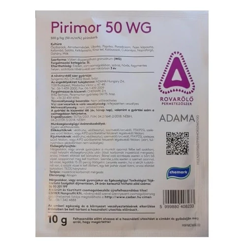 Pirimor 50 Wg Rovarölő Permetezőszer 10G Pirimor 50 Wg Rovarölő Permetezőszer 10G