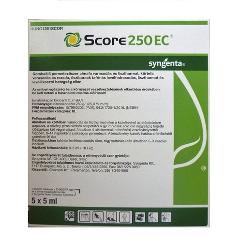 Score 250 EC gombaölő permetezőszer 5x5ml