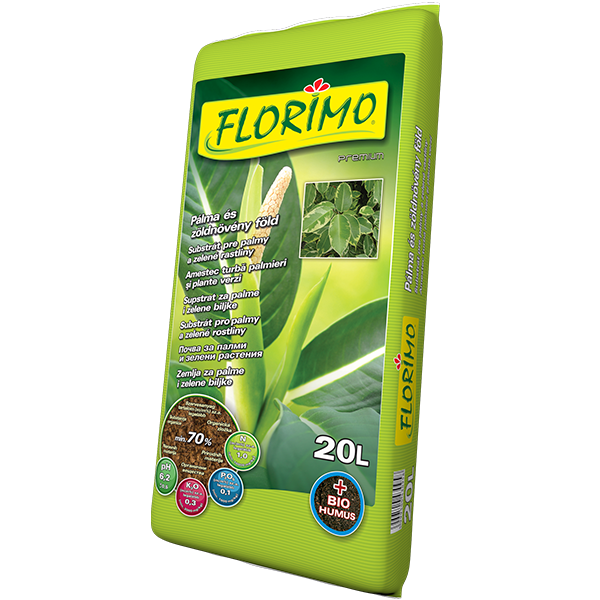 FLORIMO Pálma és zöldnövény virágföld (PH6,2) 20L