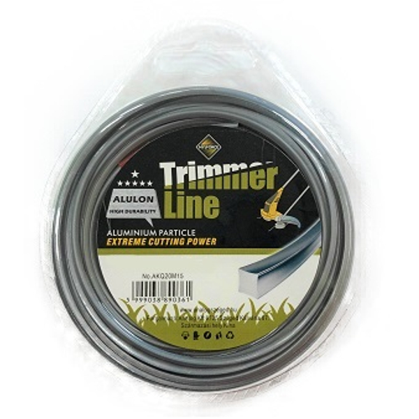 Trimmer Line ALULON szögletes damil fűszegélynyíróhoz 2.7mm 15m