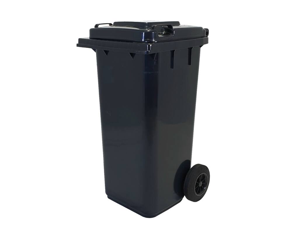 Háztartási kuka 120 L FEKETE kerekes
