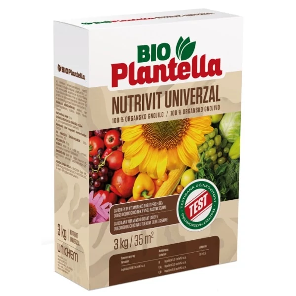 Bioplantella Nutrivit Univerzal Szerves Granulált Trágya 3kg