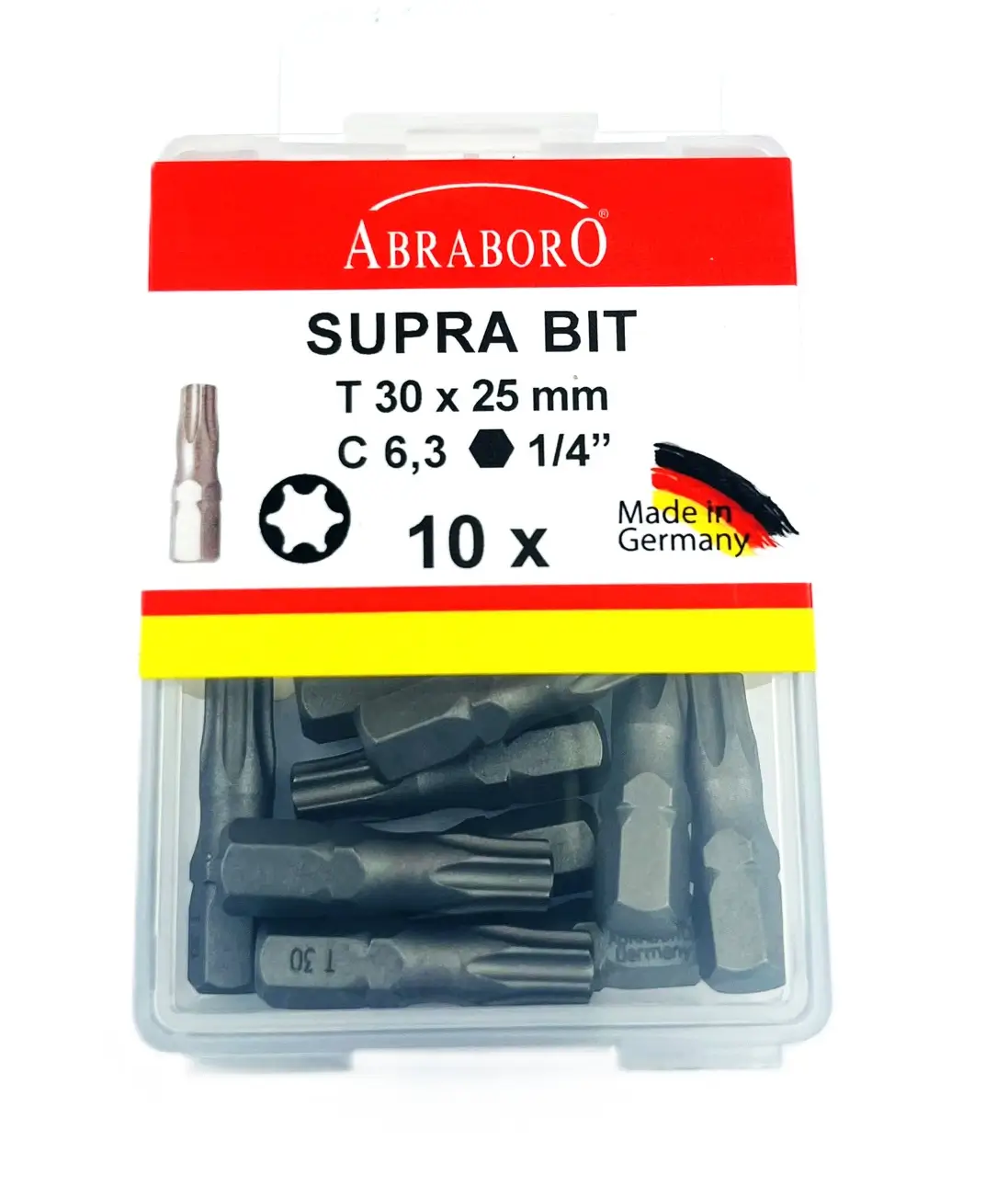 Abraboro SUPRA behajtótüske 25mm T30 (10db)