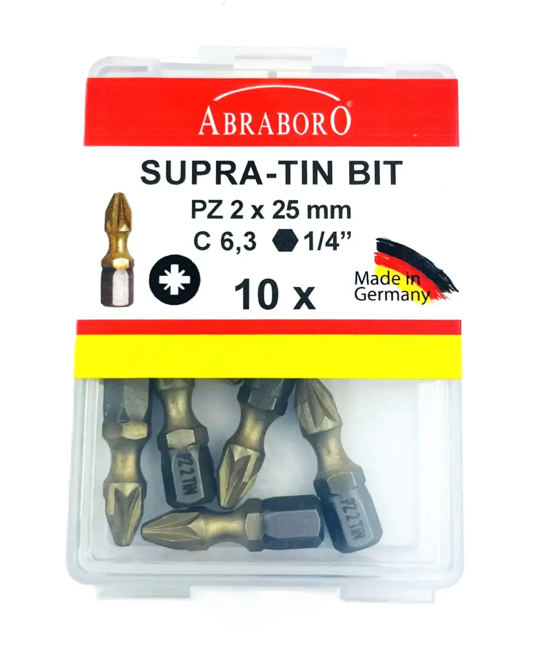 Abraboro SUPRA-TIN behajtótüske 25mm PZ2 (10db)