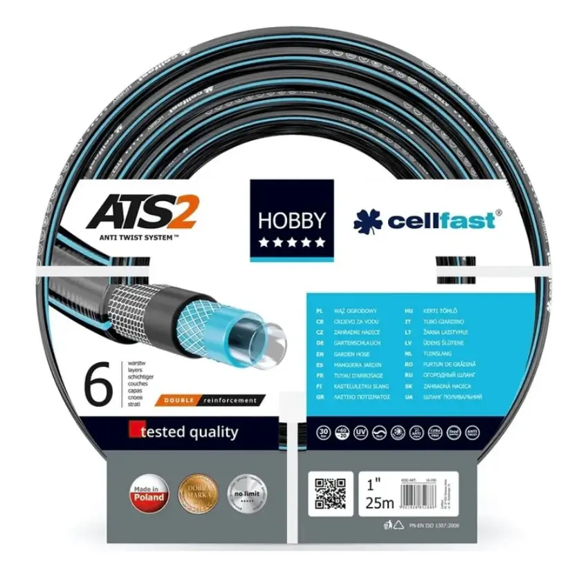 Cellfast Hobby 6 rétegű csavarodásmentes locsolótömlő 1