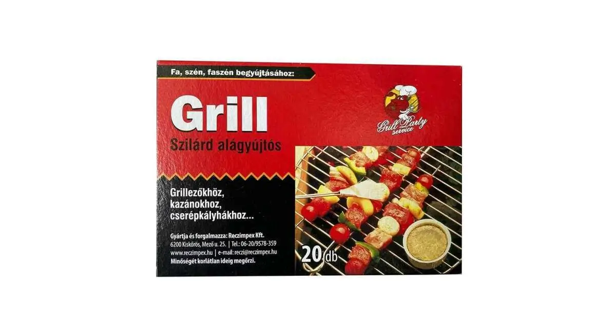 Grill szilárd alágyújtós (20db)