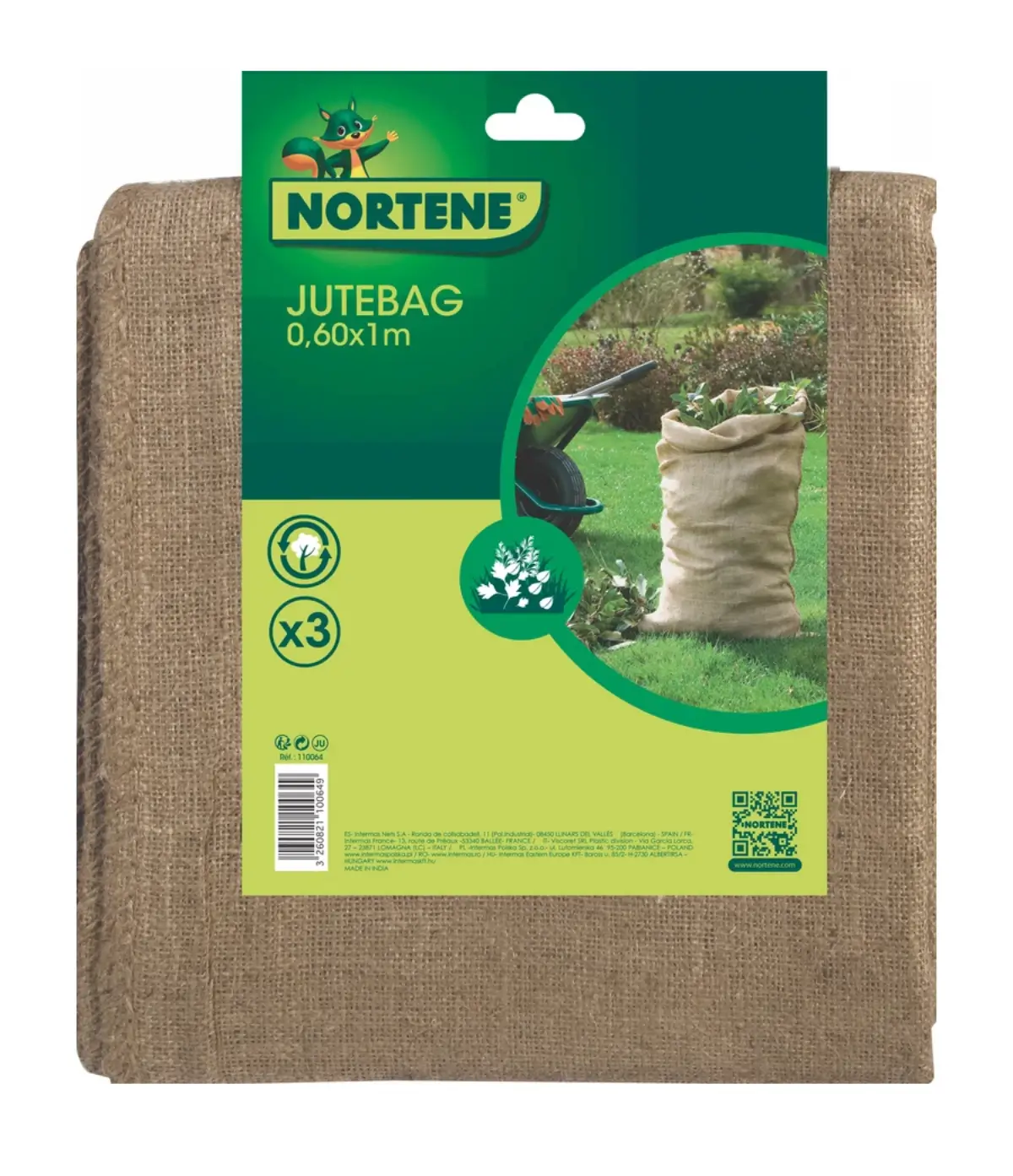 Nortene Jutebag juta zsák 60x100cm (3db)