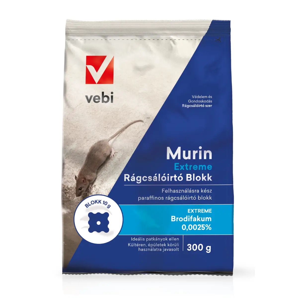 VEBI Murin Extreme rágcsálóirtó blokk 300g