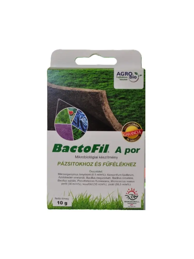 AgroBio BactoFil A mikrobiológiai talajkondicionáló pázsitokhoz és fűfélékhez (200m2) 10g