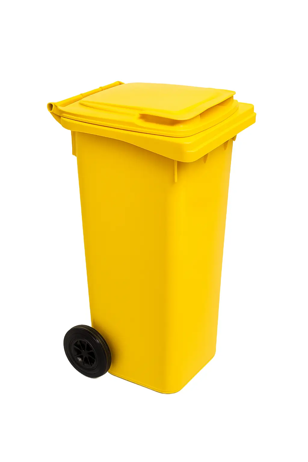 Háztartási Kuka Kerekes 120L sárga (szelektív műanyag)