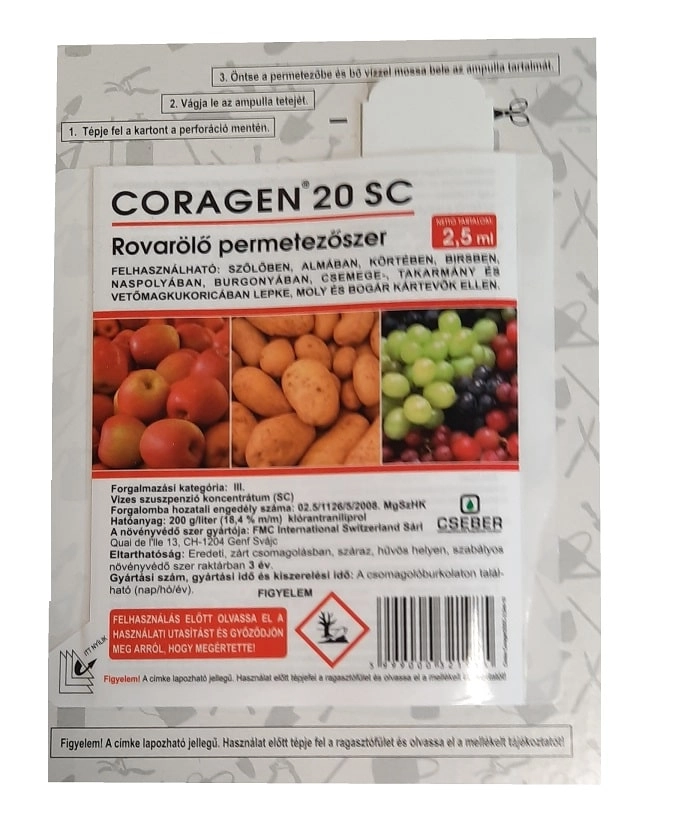 Coragen 20 Sc Rovarölő Permetezőszer 2,5ml