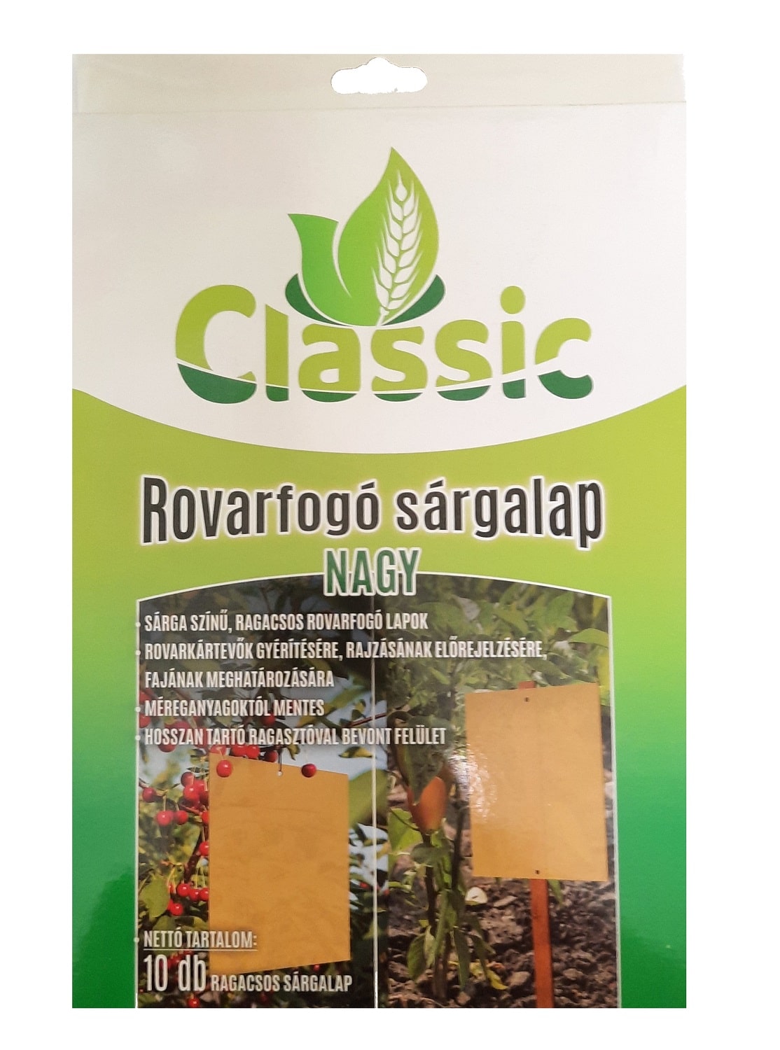 Classic sárga rovarfogó lap NAGY (10db)