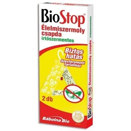 Biostop Irtószermentes Élelmiszermoly Csapda 2db