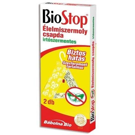 BioStop irtószermentes élelmiszermoly csapda 2db