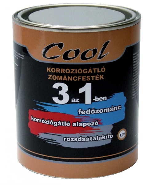 Hemmax Cool 3 Az 1-Ben Zománcfesték 0,75L Fekete