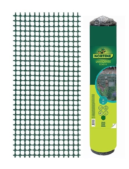 NORTENE MINISQUARE műanyag kertirács zöld 5x5mm 0,5x5m