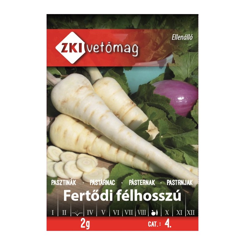 ZKI Paszternák (Fertődi félhosszú) vetőmag 2g