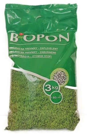 Biopon Gyomcsökkentő Pázsit Trágya 3kg