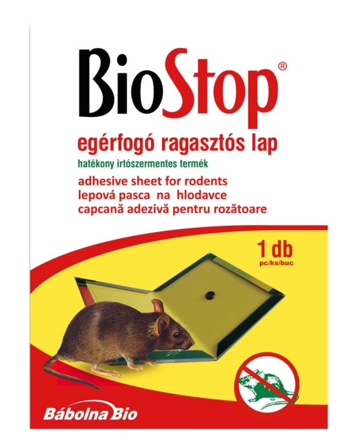 Biostop Ragasztós Egérfogó Lap