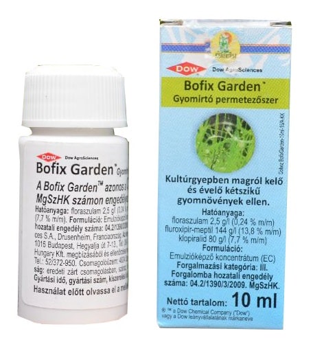 Bofix Garden (Colombus) gyomirtó szer gyepre 10ml (50m2)