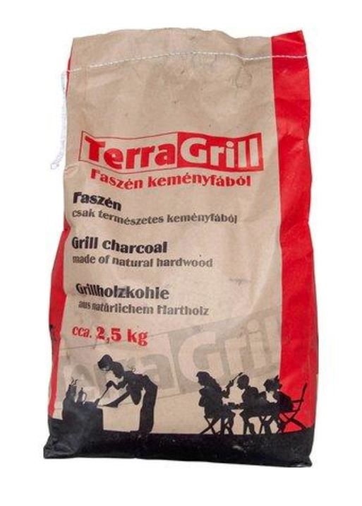 TerraGrill természetes keményfaszén 3kg