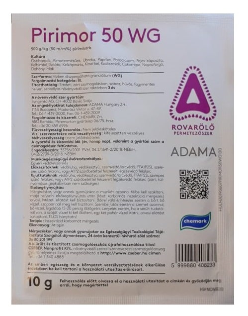 Pirimor 50 WG rovarölő permetezőszer 10g