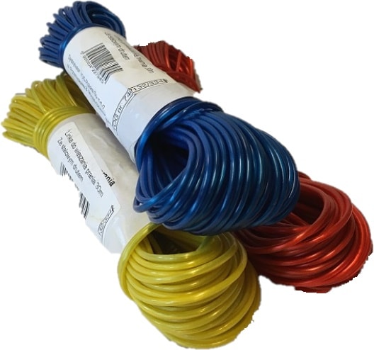 Ruhaszárító kötél acélbetéttel (különböző színű) 30m