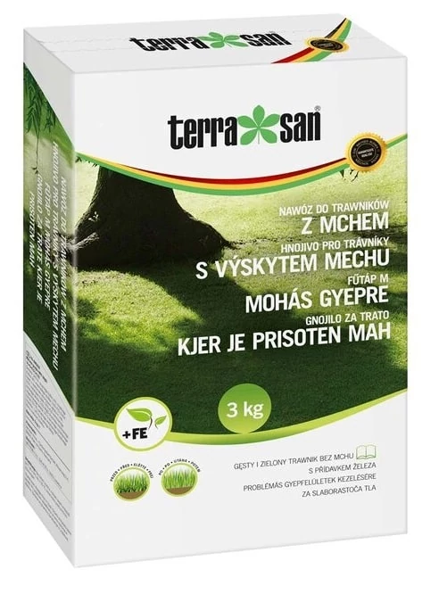 Terrasan Fűtáp M Mohacsökkentő Pázsit Trágya (100M2) 3kg